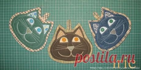 Шьем прихватки &quot;Кошачьи мордочки&quot;. МК.