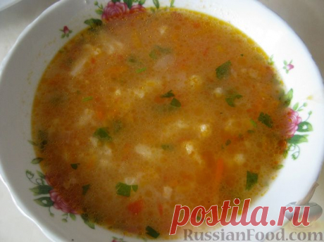 Рецепт: Легкий супчик с цветной капустой на RussianFood.com