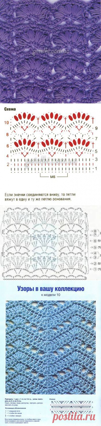 УЗОРЫ КРЮЧКОМ.