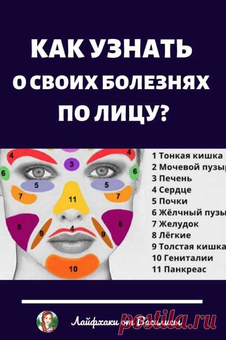 Как узнать о своих болезнях по лицу?
