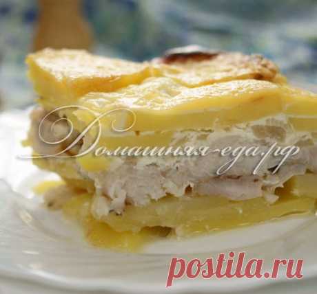 РЫБА, ЗАПЕЧЕННАЯ С КАРТОФЕЛЕМ