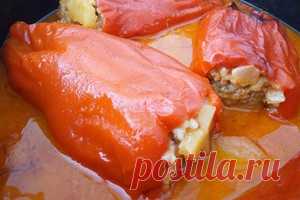 Фаршированная паприка в духовке (сербская кухня) рецепт с фото