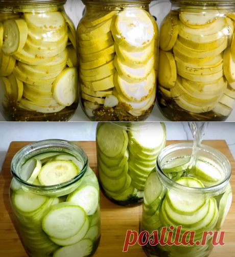 Вкусные маринованные кабачки. Съедаются мгновенно: сладкие, пикантные, хрустящие