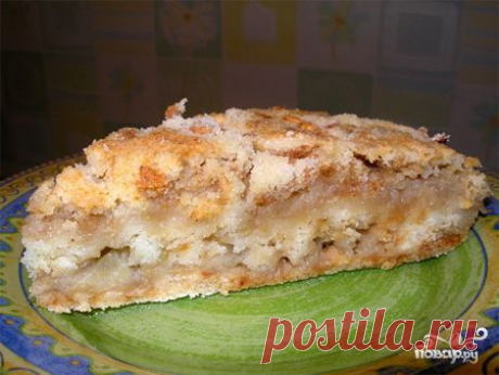 Шарлотка с тертыми яблоками - пошаговый кулинарный рецепт на Повар.ру