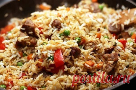 Отличное сочетание риса, свинины и овощей в простом и очень вкусном блюде! &quot;Рис со свининой и овощами&quot; Рецепт здесь...