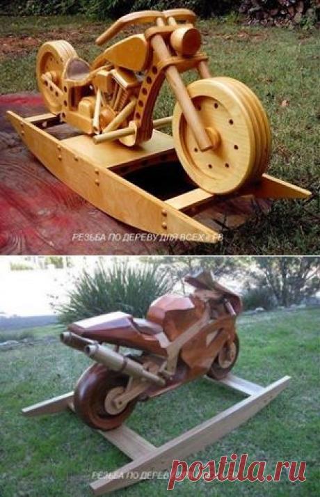 Вкус к классным вещам (резьба и байки) прививают с младенчества