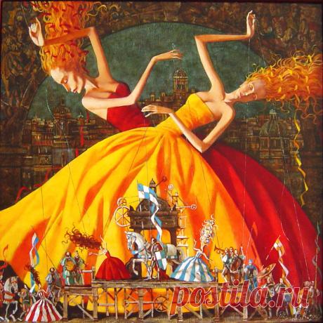 Roman Zaslonov - Les deux marionettes - t4041 | TiPiTi.info