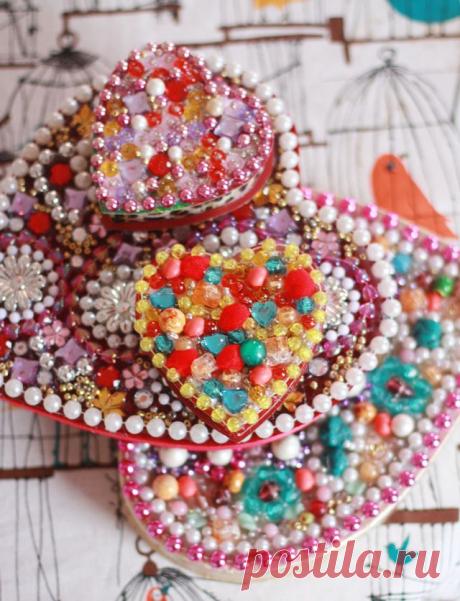 Инкрустация шкатулки бисером и бусинами. 2 мастер-класса и схемы! | ЖЕНСКИЙ МИР