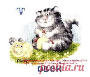 Знаки зодиака ...в котах... схемы от фирмы "Золотое руно"