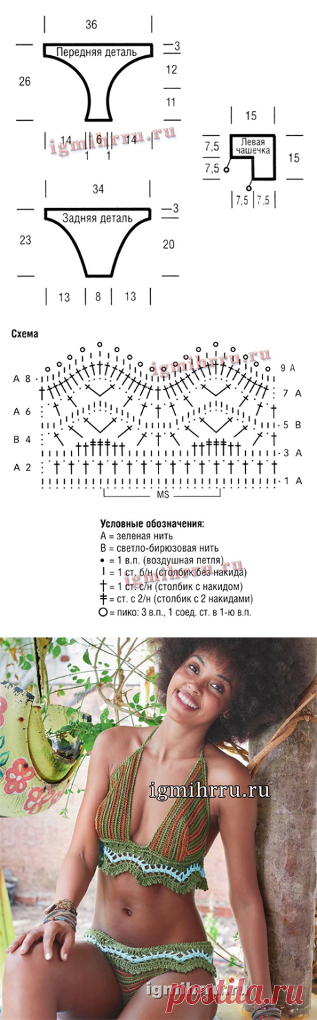 Купальник крючком