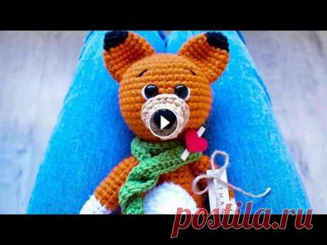 МАСТЕР-КЛАСС Лисёнок крючком1 ЧастьПодробный видеоурокВяжем лису Мой инстаграм...