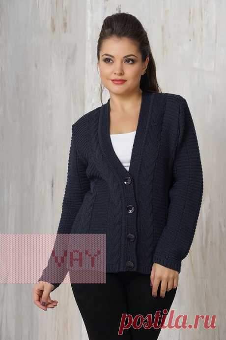 Вязаные кофты от марки VAY. Вязаные кофты для женщин VAY (артикул 1448), цветовое решение т.синий. Ещё больше вязаных кофт из шерсти марки ВЭЙ на наших сайтах. Официальное представительство бренда VAY: купить в розницу в магазине Согревай.ру https://www.sogrevay.ru, оптовые закупки на Ньювэй.ру https://www.newvay.ru