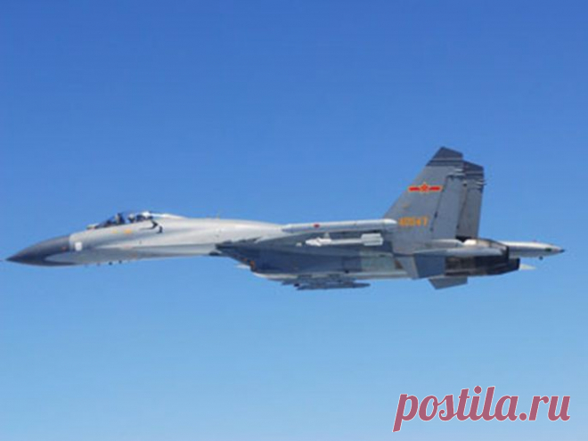 Китайский Су-27 выполнил перехват американского «Посейдона»