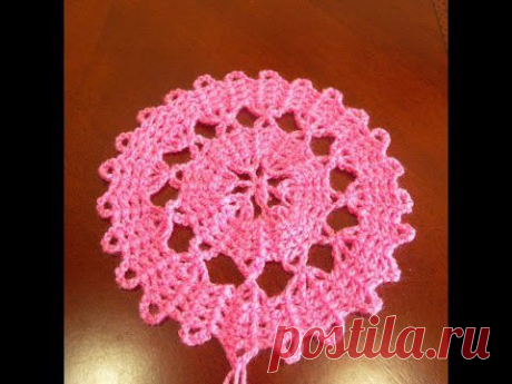 Круг брюггским кружевом ч 1 (Bruges lace circle part 1) - YouTube