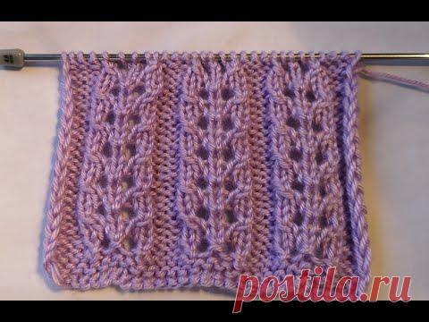 №141  Очаровательные ажурные объемные дорожки спицами  Для женских свитерков и кофточек