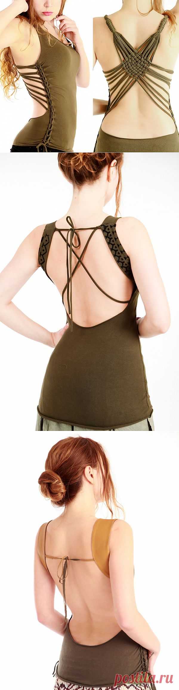 Переплетенные футболки (подборка) / Футболки DIY / Модный сайт о стильной переделке одежды и интерьера