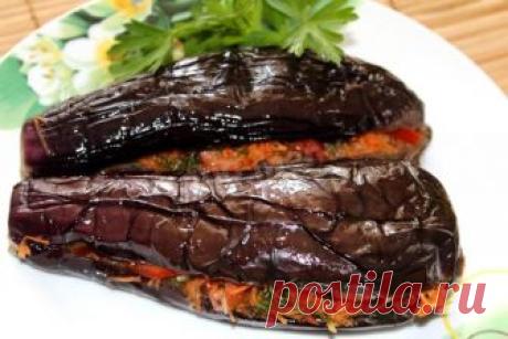 Баклажаны фаршированные овощами укропом и чесноком рецепт с фото пошагово - 1000.menu