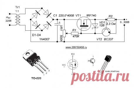 Источник питания 0…300В | rcl-radio.ru