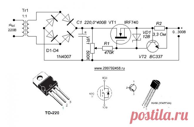 Источник питания 0…300В | rcl-radio.ru