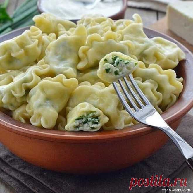 Вареники с адыгейским сыром