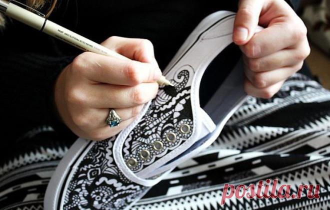 Роспись в стиле зентангл