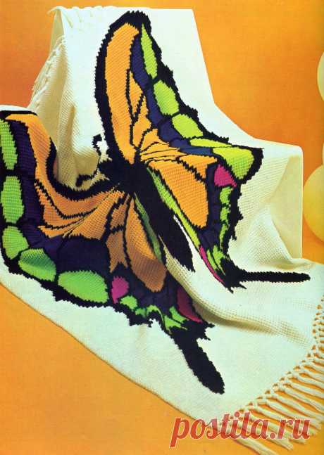 Плед &quot;Butterfly&quot; :: Crochet and Knitting