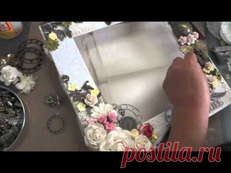12x12 Mixed Media Altered Shadow Box Layout - Tutorial Part 1 of 2