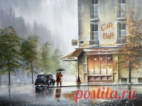 Танго дождя...Французский художник Jeff Rowland