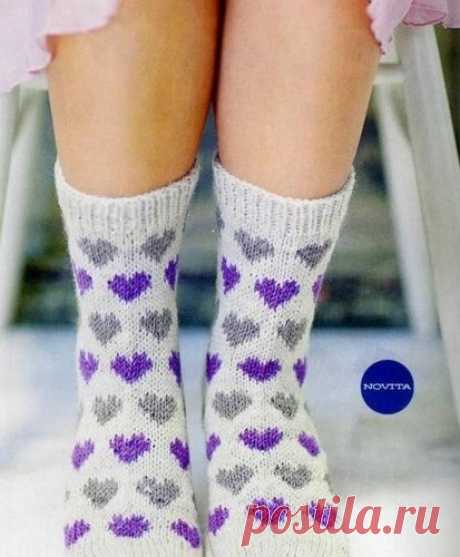 Носочки спицами
