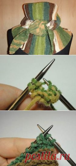 Как связать спицами бактус?