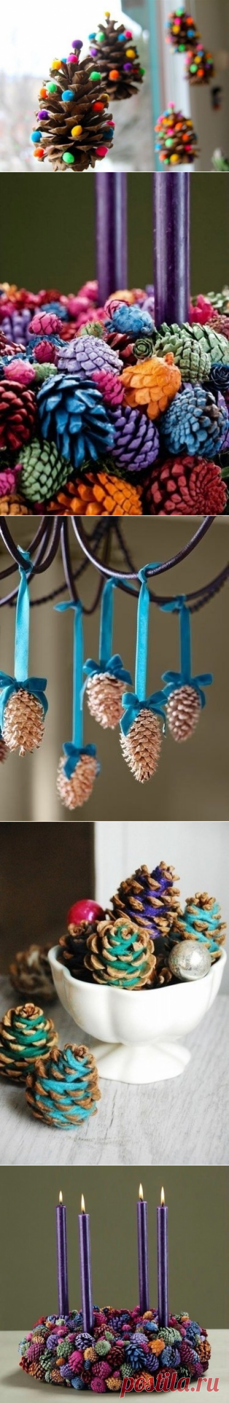 Шишки в декоре