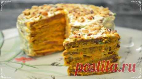 Ну, очень вкусный печеночный торт! Пошаговый рецепт на Новогодний стол 2018 [Семейные рецепты] 





Ингредиенты: 1.Печень (можно любую) – 700 г. 2.Морковь – 150 г. 3.Репчатый лук – 130 г. 4.Чеснок – 1 зуб. 5.Рубленные грецкие орехи – 130 г. 6.Рубленая зелень – 2-4 ст.л. 7.Яйца – 3 шт. 8.Отварн…