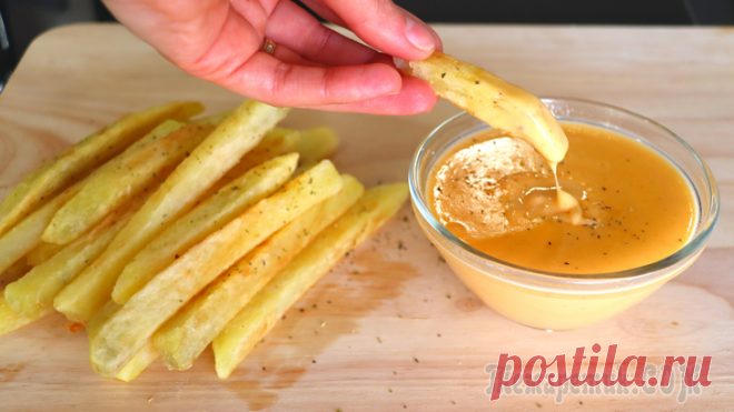 🔥 Есть картошка и сыр?? Приготовьте картошку по этому рецепту Хрустящая картошка фри с вкуснейшим соусомКартофель у меня 500 гр Крахмал кукурузный 20 гр Сливочное масло 20 гр Мука 5 гр Соль 1/4 чл Чили 1/4 чл Молоко 100 мл Сыр Чеддер 70 гр Сахар 10 гр1. Картофел...