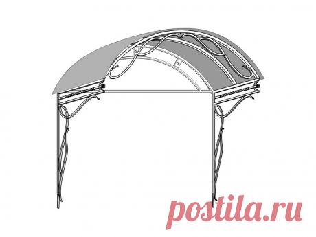 Козырек арочный