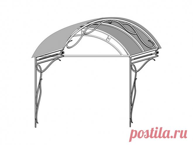 Козырек арочный