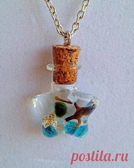 Миниатюрный аквариум как элемент декора ~ Planetalsad