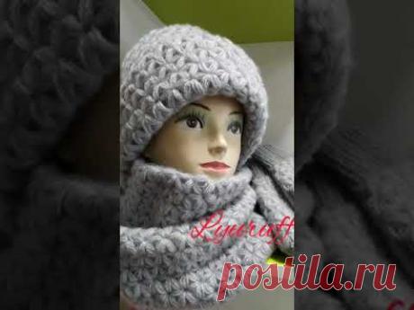 Шапочка узором "Звездочки".