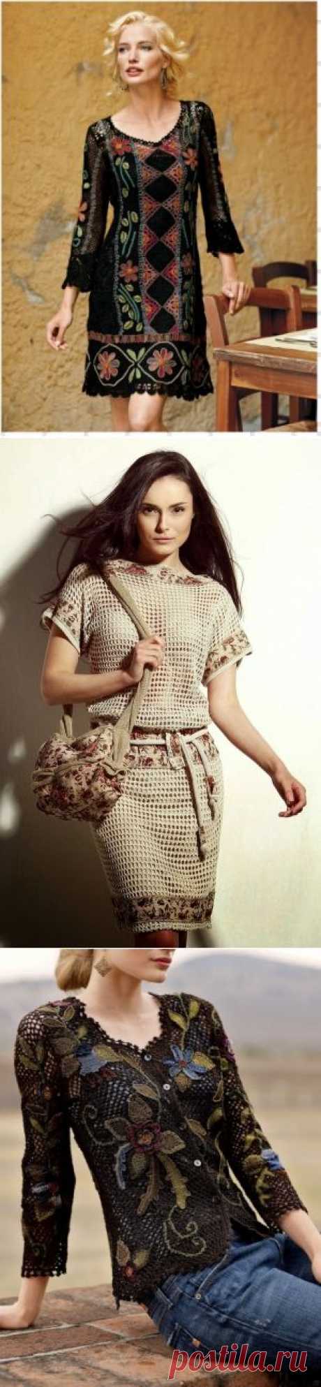 Для тех, кто вяжет крючком (из интернета) / Вязание крючком / Женская одежда крючком. Схемы.