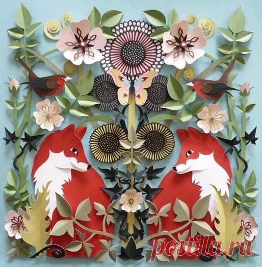 Объемные картины Helen Musselwhite из бумаги (трафик) / Бумага и карандаши (скрапбукинг, оригами, и т.д.) / Своими руками - выкройки, переделка одежды, декор интерьера своими руками - от ВТОРАЯ УЛИЦА