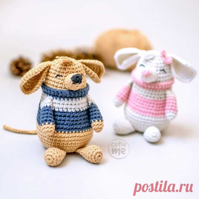 PDF Мышонок Мак крючком. FREE crochet pattern; Аmigurumi animal patterns. Амигуруми схемы и описания на русском. Вязаные игрушки и поделки своими руками #amimore - Мышь, мышка, маленький мышонок, крыса.