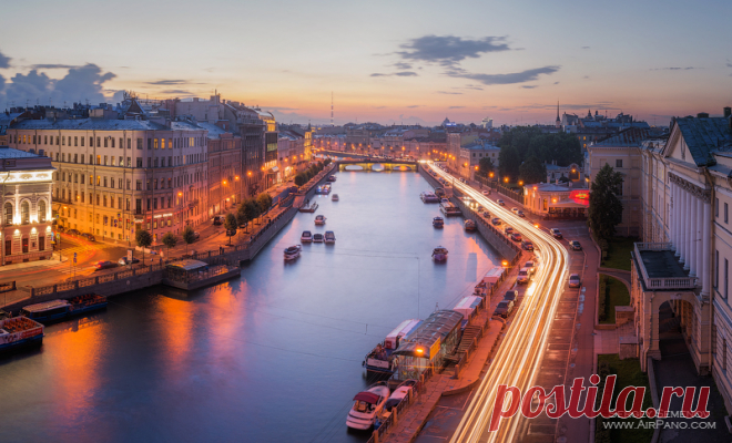 Ночной Санкт-Петербург, Россия | Сферические aэропанорамы, фотографии и 360° виртуальные туры самых красивых городов и уголков нашей планеты, 360° панорамы вокруг света
