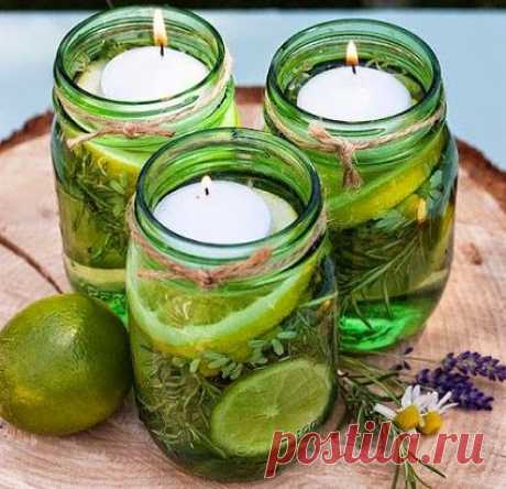 СВЕЧИ ОТ КОМАРОВ СВОИМИ РУКАМИ - КРАСИВО!