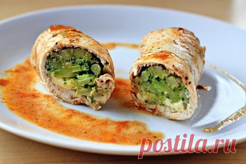 Рулетики из куриного филе с брокколи и сыром, рецепт — Вкусо.ру