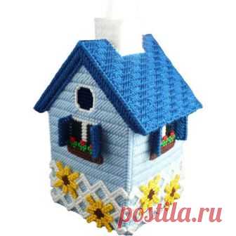 3D коробка ткани Пластик вышивки крестом Набор мультфильм загородный дом DIY ручной работы гостиная украшения Рождественские подарки купить на AliExpress