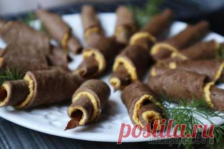 Закуска из печени с необычной начинкой! Обязательно стоит попробовать!