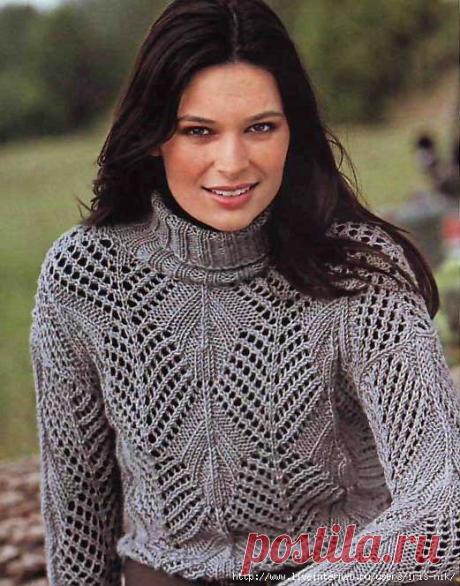 Вязание крючком и спицами/Crochet and knitting: Женские пуловеры спицами