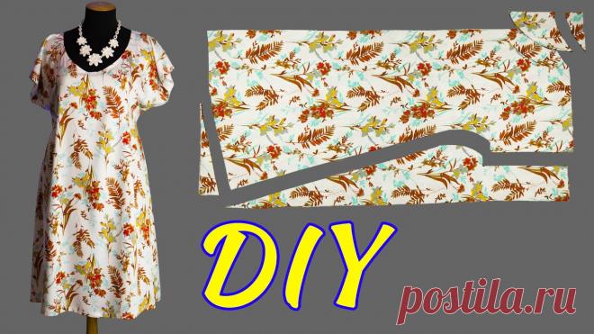 😲 Wow 🔥 This summer dress is easy to sew even for a beginner. 👍 Sewing projects. Hello. I continue a series of videos for beginner needlewomen. In this video I will show you how easy it is to sew an A-line summer dress without a pattern. ...