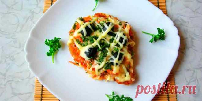 Мясо с корейской морковью