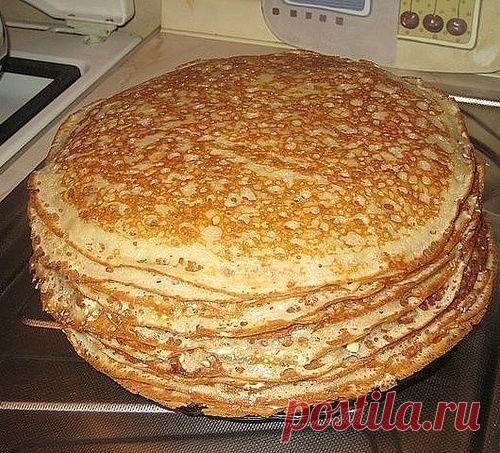 ЗАВАРНЫЕ БЛИНЧИКИ НА КЕФИРЕ "ВОЛОГОДСКОЕ КРУЖЕВО"