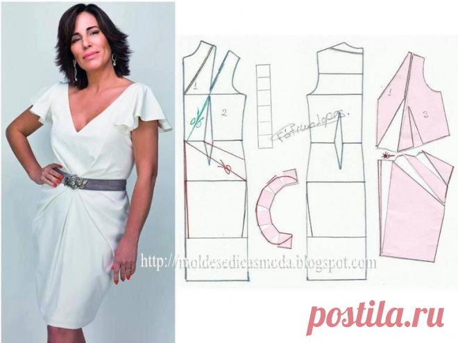 VESTIDO- Moldes Moda por Medida